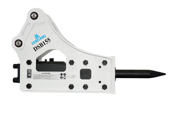 White 35 Tons Side Type Hydraulic Breaker Attachment For Excavator