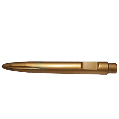 Gold Hydraulic Breaker Chisel Moil Point 150mm Diameter Rock Breaker Chisel Hydraulic Rock Hammer Parts DS8C