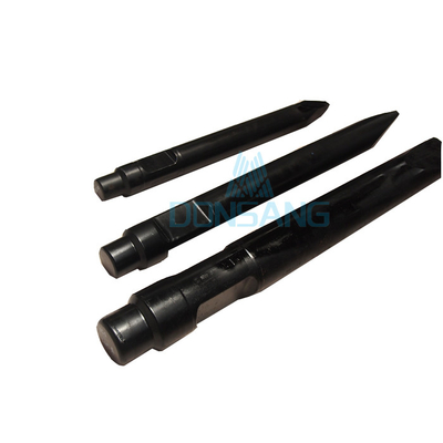 Gold Hydraulic Breaker Chisel Moil Point 150mm Diameter Rock Breaker Chisel Hydraulic Rock Hammer Parts DS8C