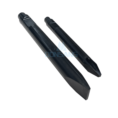 Wedge 53mm Hydraulic Breaker Chisel 40 Cr Black Hydraulic Chisel Hydraulic Rock Hammer DS8C