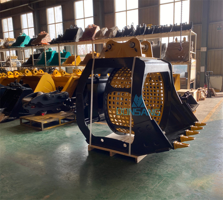 Rotating Screening Bucket 36T Rotating Screening Bucket Excavator Crusher Bucket 36 Tonne