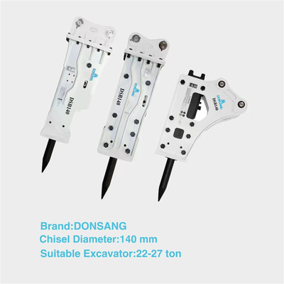 Open Type Excavator Hydraulic Breaker 140mm Wide Rock Hammer Attachment