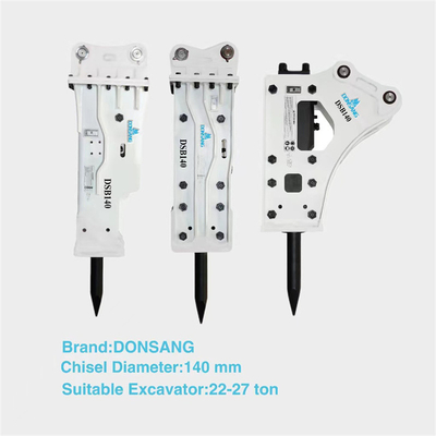 Open Type Excavator Hydraulic Breaker 140mm Wide Rock Hammer Attachment
