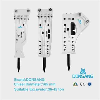 Donsang 8 T Excavator Hydraulic Rock Breeaker 85mm Chisel Wide Top Type Hydraulic Breaker