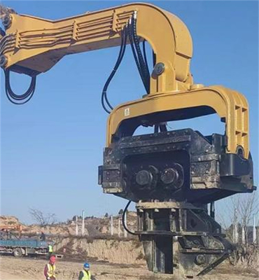 155 L/Min Hydraulic Pile Hammer 20 Tons 30 Tons Excavator Attachments