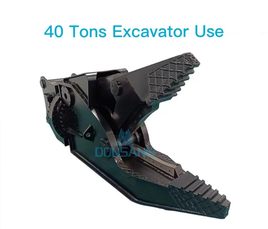Black 40 Tons Excavator Hydraulic Pulverizer Hydraulic Concrete Muncher