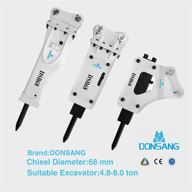 Open Type 50Bpm Hydraulic Rock Breaker For Demolition Projects